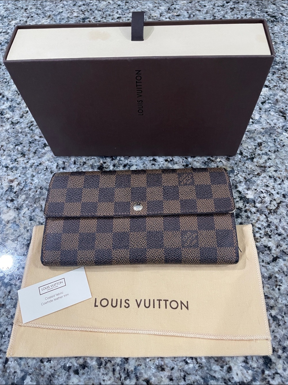 Louis Vuitton Sarah Wallet Damier Ebene